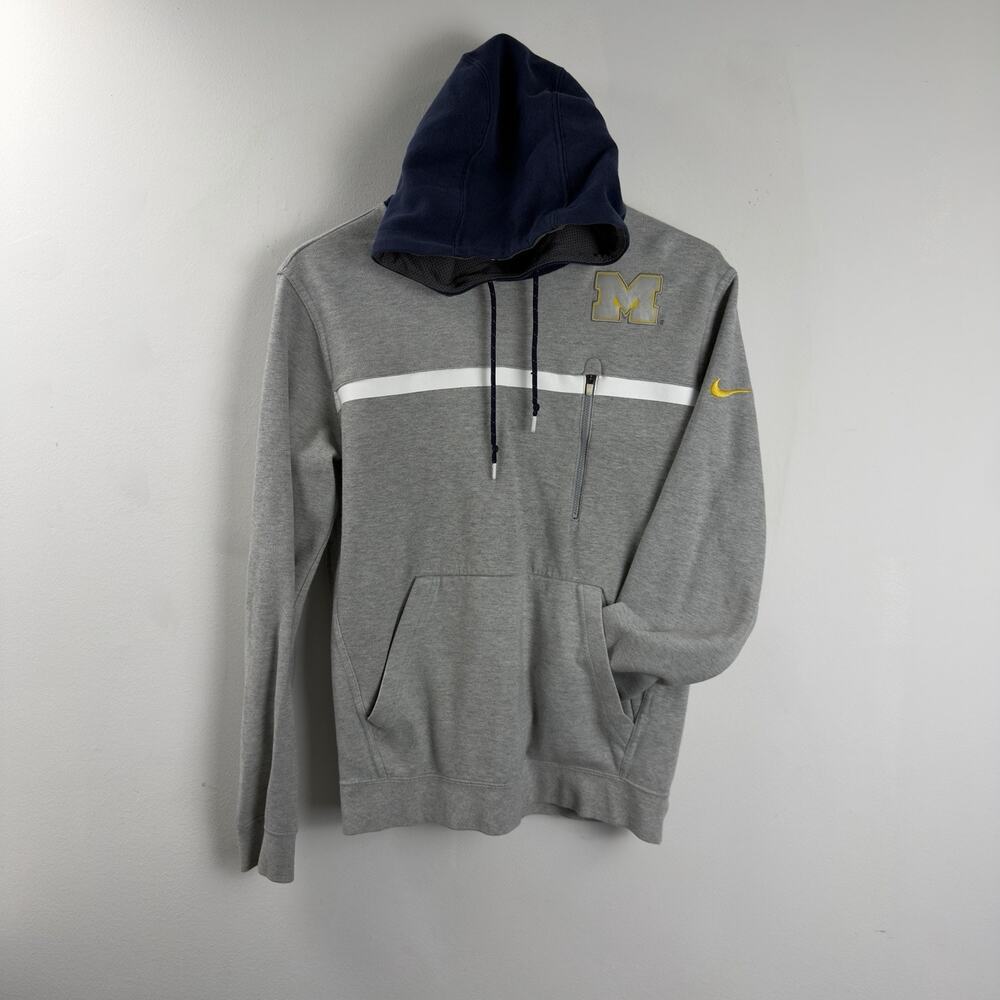 Nike University Of Michigan Wolverines Basketball NCAA Hoodie Sz Medium